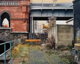 Stéphane Couturier, Berlin, Oberbaumbrücke, 1996, Dye destruction print