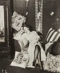 Ernest James Bellocq, Marguerite Griffin, Storyville, New Orleans, circa 1912, Gelatin silver print, probably printed in the 1960s