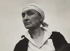 Georgia O'Keeffe by Alfred Stieglitz, 1936, Gelatin silver print, flush-mounted and mounted again, sold Oct 2018