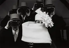 Paris, for Jardin des Modes, Givenchy Hat (b) by Frank Horvat, 1958, Gelatin silver print, printed 2014, sold Oct 2018