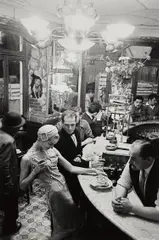 Paris, for Jardin des Modes, at 'Le Chien Qui Fume' by Frank Horvat, 1957, Gelatin silver print, printed 2014, offered Oct 2018