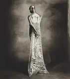 Callot Swallow-Tail Dress by Irving Penn, 1974, Platinum-palladium print, sold Oct 2018
