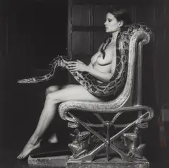 Lisa Lyon by Robert Mapplethorpe, 1982, Gelatin silver print, flush-mounted, sold Oct 2018