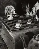 Abelardo Morell, A Mad Tea Party, 1998, Gelatin silver print
