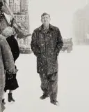 Richard Avedon, W. H. Auden, poet, St. Marks Place, New York City, March 3