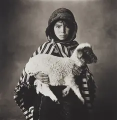 Irving Penn, Moroccan Child with Lamb, 1971, Platinum palladium print, printed 1978