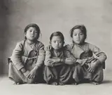 Three Squatting Sisters, Nepal by Irving Penn, 1967, Platinum palladium print, printed 1971, sold Oct 2018