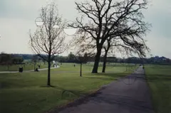 Nodnol Park by Gabriel Orozco, 1996, Chromogenic print with computer graphics and applied paint, offered Oct 2018