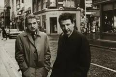 Harry Diamond, Francis Bacon and Lucian Freud in Dean St. Soho, 1973, Gelatin silver print