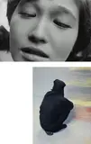 Shōmei Tōmatsu, Oshima Eiko, Actress, 1961 and Kabuki Stage Hand, Tokyo, 1964, Gelatin silver print, printed 2003 and chromogenic print, printed 2004