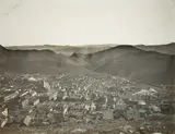 Carleton Watkins, Virginia City From Water Flume, 1878, Glass positive