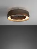 Studio B.B.P.R., Ceiling light, circa 1952, Patinated brass