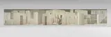Piero Fornasetti, "La Stanza Metafisica" (Metaphysical Room), 1958, Lithographic transfer-printed wood, painted wood, brass hinges