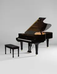 Yamaha, DC7 E3-Pro Disklavier Grand Piano and bench, 2011, Painted wood, Ivorite keys, brass, vinyl, electrical and musical components
