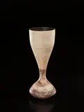 "Hourglass" form by Hans Coper, circa 1965, Stoneware, layered white porcelain slips and engobes over a body with textured and incised linear designs, the interior , sold Jun 2018