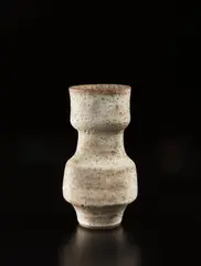 Composite vase by Lucie Rie, 1970s, Stoneware, pitted glaze, sold Jun 2018