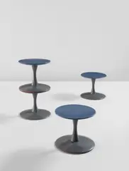 Nanna Ditzel, Set of four "Toadstools", circa 1962, Painted wood