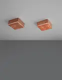 Pair of ceiling lights, model no. 9068 by Paavo Tynell, 1950s, Copper, painted steel, glass, sold Jun 2018