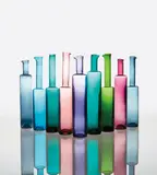 Nanny Still McKinney, Nine bottles, circa 1959, Blown glass