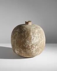 "Izamal" vessel by Claude Conover, circa 1970, Stoneware, layered slips over incised and textured body, sold Jun 2018