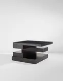 Ingrid Donat, "Artbook" table, 2013, Patinated bronze, parchment