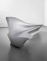 Zaha Hadid, Bench, 2006, Painted aluminum