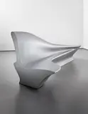 Zaha Hadid, Bench, 2006, Painted aluminum