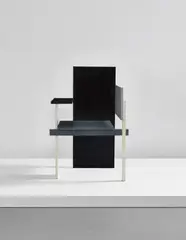 "Berlin" chair by Gerrit Rietveld, designed 1923, executed circa 1957, Painted beech, sold Jun 2018