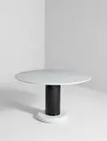 "Lotorosso" table by Ettore Sottsass, circa 1965, Marble, painted steel, sold Jun 2018
