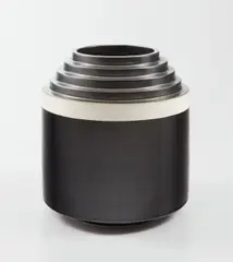 Striped vase by Ettore Sottsass, designed 1966, executed circa 1982, Glazed earthenware, sold Jun 2018