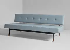 Sofa, model no. 872 by Gianfranco Frattini, circa 1958, Fabric, painted steel, beech, sold Jun 2018