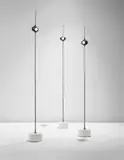 Angelo Lelii, Three rare "Cobra" floor lamps, model no. 12919s