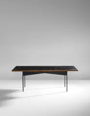 Low table, model no. 1987 by Max Ingrand, 1960s, Mirrored glass, brass, painted steel, offered Jun 2018