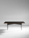 Max Ingrand, Low table, model no. 1987, 1960s, Mirrored glass, brass, painted steel