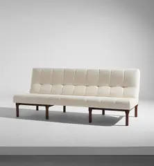 Sofa, model no. 869 by Ico Parisi, circa 1960, Brazilian rosewood, fabric, sold Dec 2018