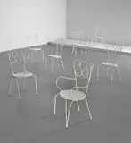 Gio Ponti, Set of six garden chairs and one armchair