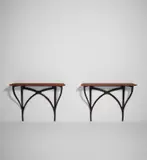 Ico Parisi, Pair of wall-mounted console tables