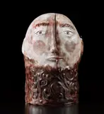 Robert Cloutier and Jean Cloutier, "Tête d'homme-porte-pipe", circa 1959, Glazed ceramic