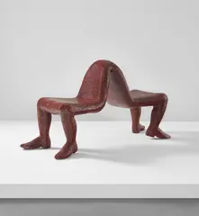 Unique "Handy Man" bench by Wendell Castle, 2004, Acrylic-painted basswood, sold Dec 2018