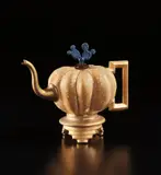 Adrian Saxe, "Squash" teapot, circa 1990, Glazed porcelain