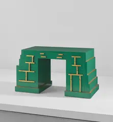 Paul Frankl, Desk, circa 1927, Painted and gilt wood