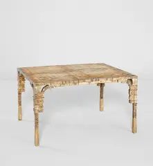 Unique "Table Basse Or Tout Bronze Pieds Doubles" by Ingrid Donat, 2006, Bronze, sold Dec 2018