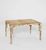 Ingrid Donat, Unique "Table Basse Or Tout Bronze Pieds Doubles", 2006, Bronze