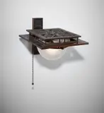 Frank Lloyd Wright, Wall light, from the Avery Coonley House, Riverside, Illinois, circa 1908, Patinated bronze, glass