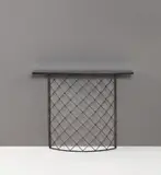 Jean Royere, "Tour Eiffel" console table, circa 1949, Painted steel, marble, brass