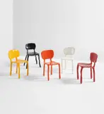 Maarten Baas, Set of five "Clay" children's chairs, 2007, Steel, painted clay