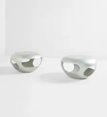 Pair of "Tabouret capsules," no. 216 by Hervé van der Straeten, 2002, Painted aluminum, sold Dec 2018