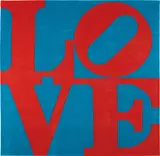 Robert Indiana, Chosen Love, 1995, Handgewebter Teppich aus Wolle