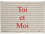 Louise Bourgeois, Toi et moi, 2006, Screenprint in black and red, on woven fabric