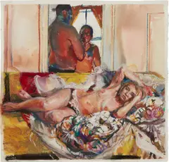 Study for the Stammerer by Natalie Frank, 2007, Chalk pastel and gouache on paper, offered Nov 2017